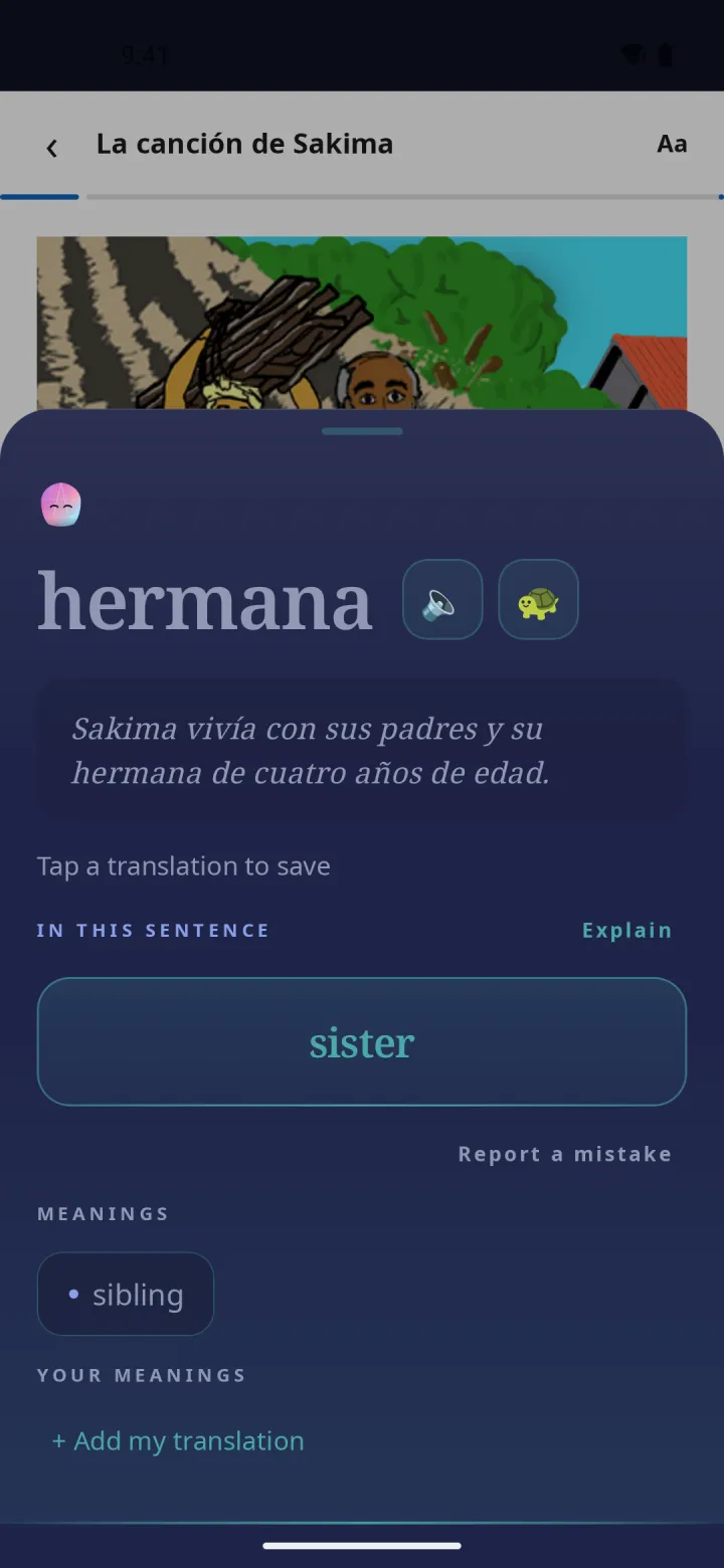 Screenshot of Glossy: Read real books, and your own